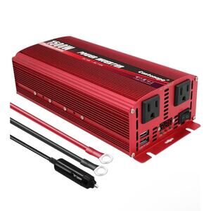 1500W/3000W DC 12V to 110V Power Inverter with Dual Outlets